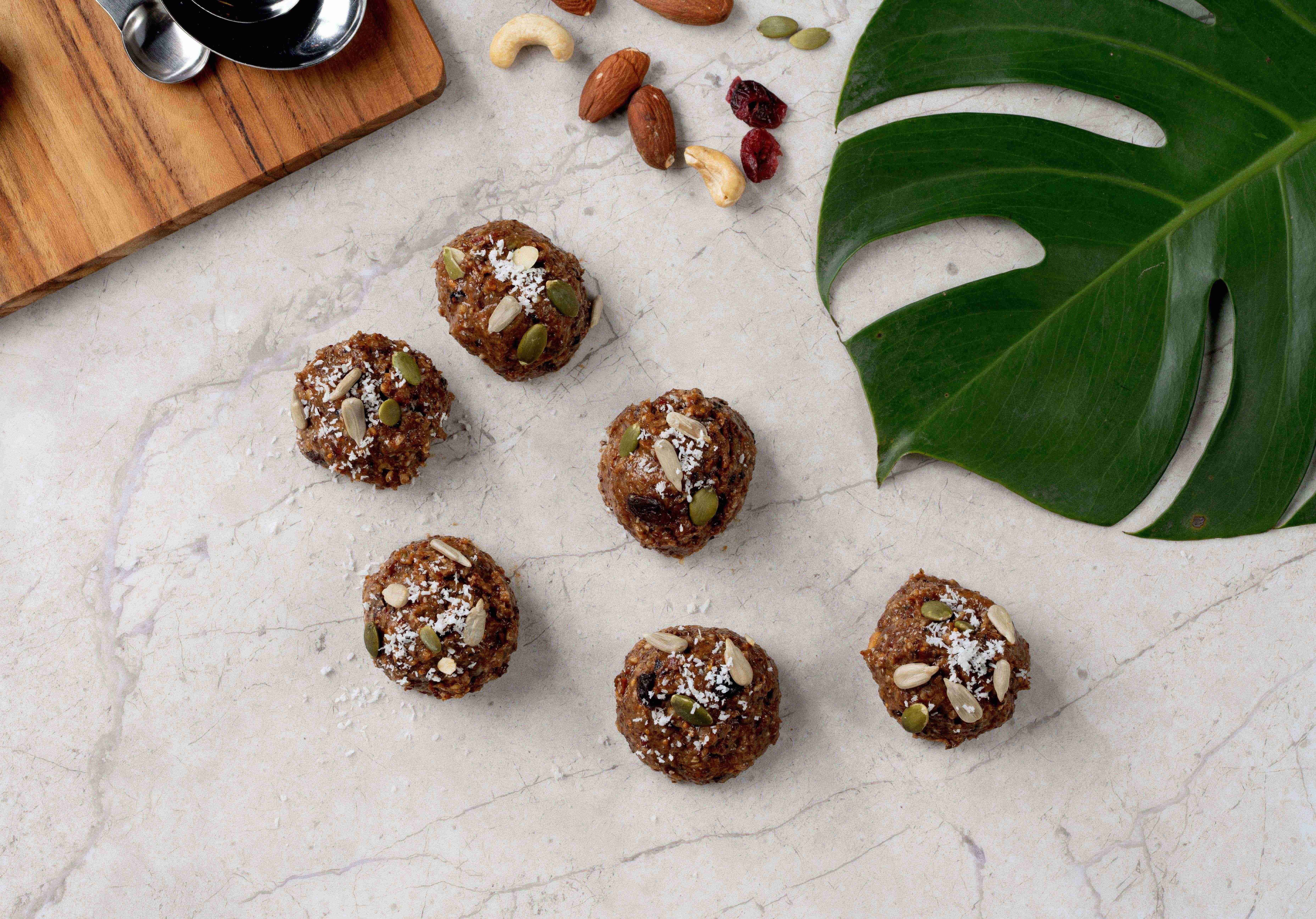 速癒素™癌症治療專用營養品美味食譜: 免焗熱帶水果能量球 (No Baked Tropical Energy Ball)