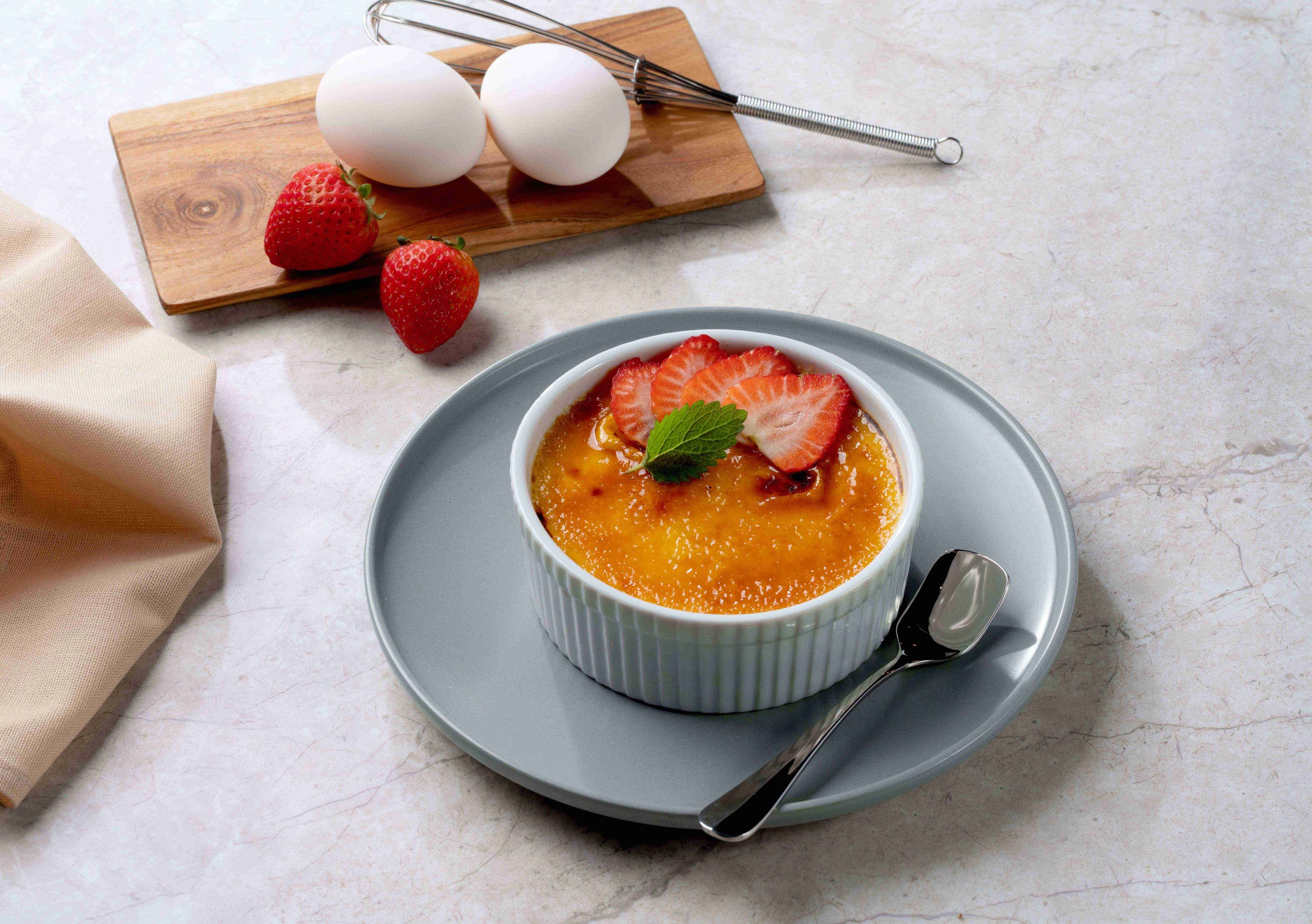 速癒素™癌症治療專用營養品美味食譜: 簡單焦糖燉蛋 (Vanilla Crème brûlée)