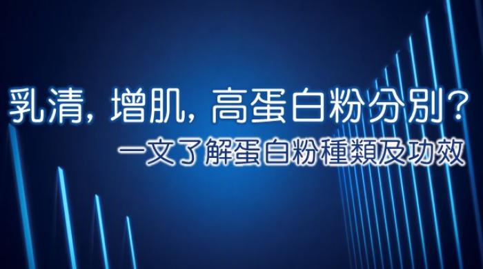 蛋白粉種類與功效簡介